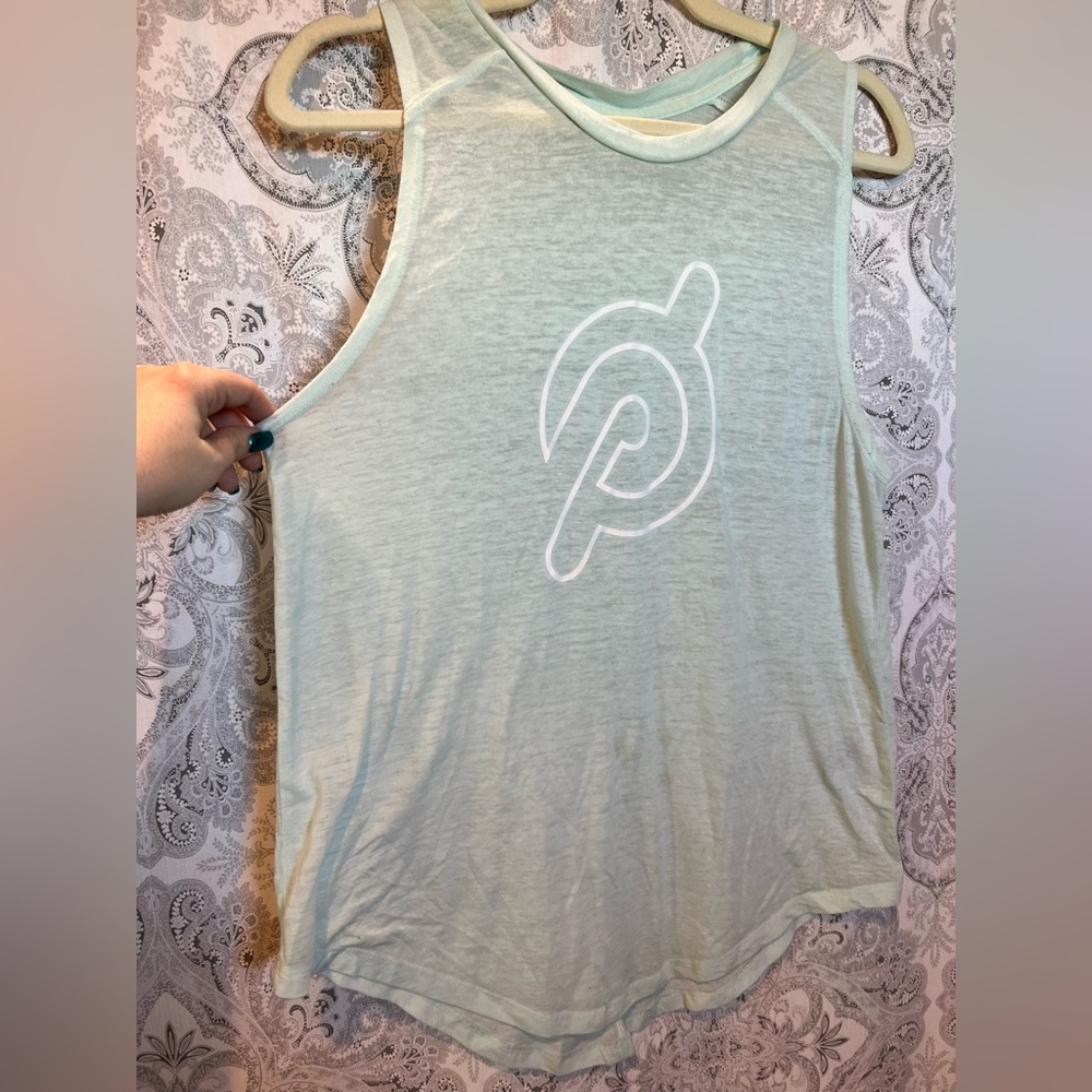 Peloton Light Green Muscle Tee
